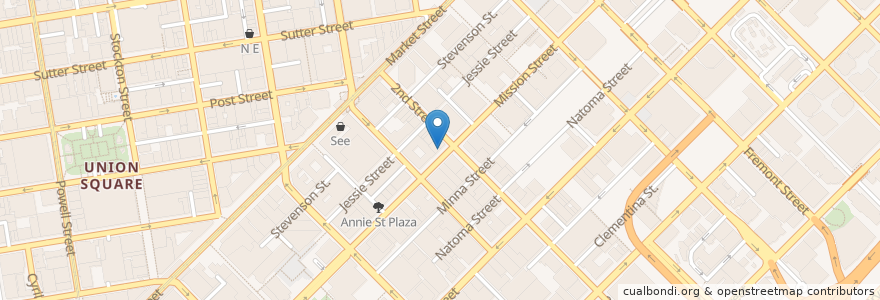 Mapa de ubicacion de Archive Bar & Kitchen en Amerika Birleşik Devletleri, Kaliforniya, San Francisco, San Francisco.