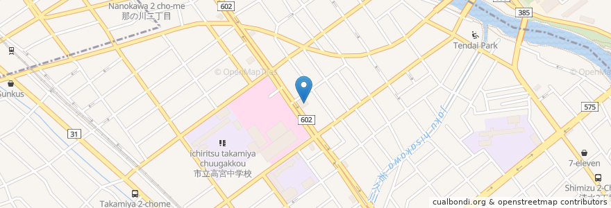 Mapa de ubicacion de Joysound en Japon, Préfecture De Fukuoka, 福岡市.