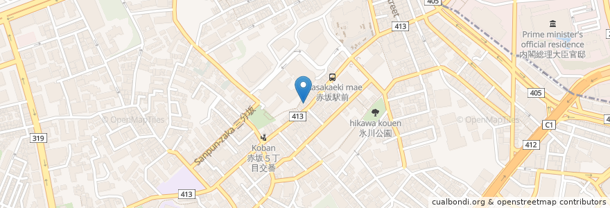 Mapa de ubicacion de 小鉢や en Japon, Tokyo, 港区.
