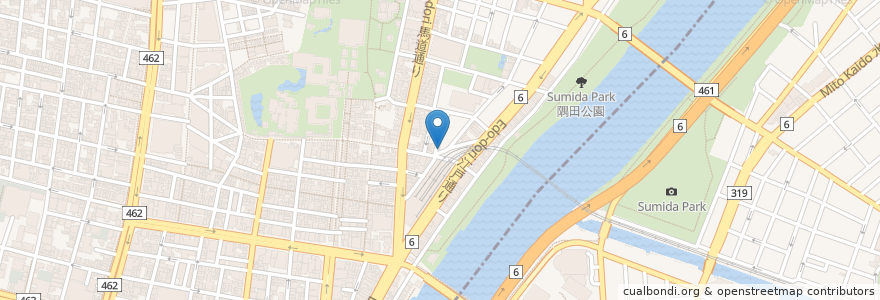 Mapa de ubicacion de Kaemon Asakusa en Japan, 東京都, 台東区.