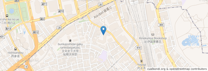 Mapa de ubicacion de ミルクランド en Japon, Tokyo, Shinjuku, 渋谷区.