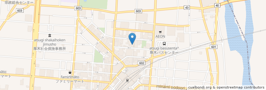 Mapa de ubicacion de 海湘丸 en 日本, 神奈川県, 厚木市.