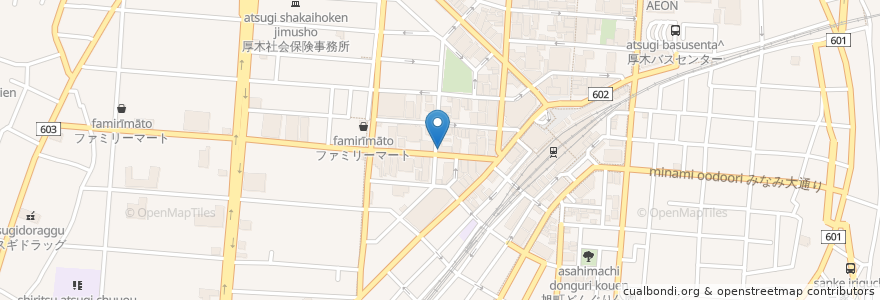 Mapa de ubicacion de 十日えびす en Japón, Prefectura De Kanagawa, 厚木市.