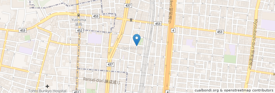 Mapa de ubicacion de なんくるないさー en 日本, 東京都, 台東区.