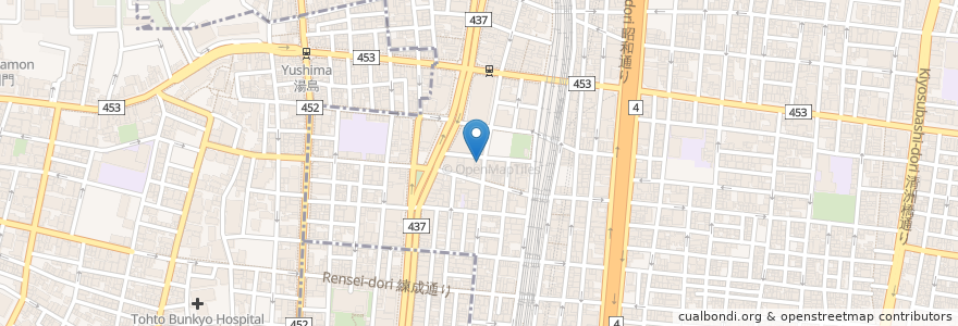 Mapa de ubicacion de 加賀屋 en Japonya, 東京都, 台東区.