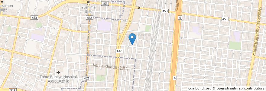 Mapa de ubicacion de パパン en Jepun, 東京都, 台東区.