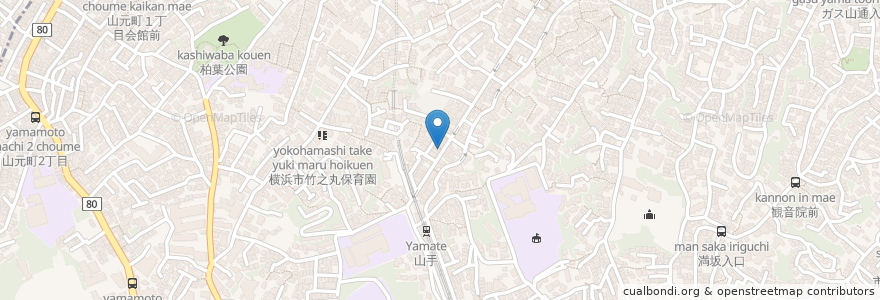 Mapa de ubicacion de Harvest Coffee en Japan, 神奈川県, Yokohama, 中区.