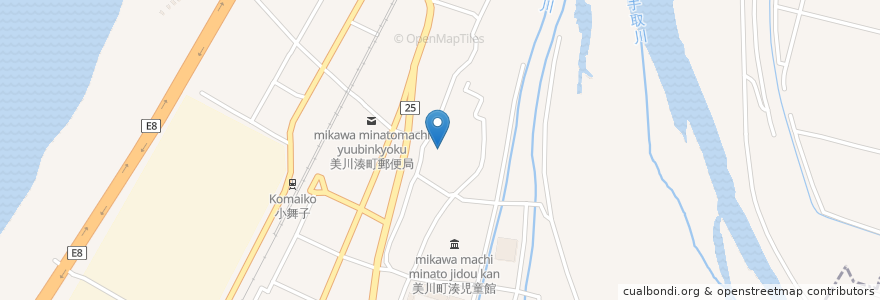 Mapa de ubicacion de 今湊神社 en Japan, 石川県, 白山市.
