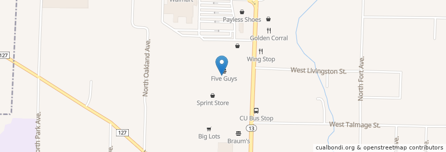 Mapa de ubicacion de Dennis R. Monnig DDS en ایالات متحده آمریکا, میزوری, Greene County, Springfield.