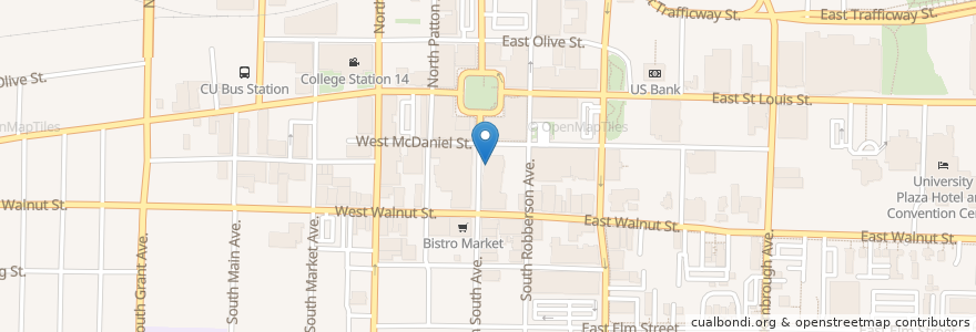 Mapa de ubicacion de Sweet Boy's Neighborhood Bar en Stati Uniti D'America, Missouri, Greene County, Springfield.