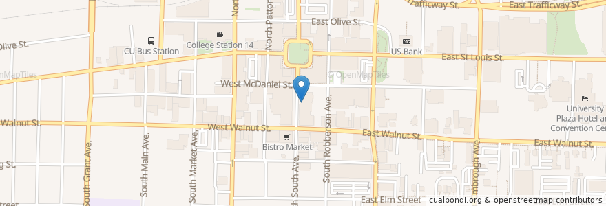 Mapa de ubicacion de Ernie Biggs en Amerika Birleşik Devletleri, Missouri, Greene County, Springfield.