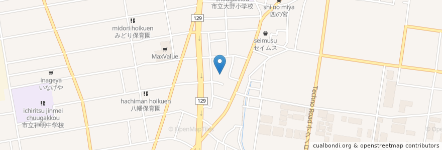 Mapa de ubicacion de 高林寺 en 日本, 神奈川県, 平塚市.