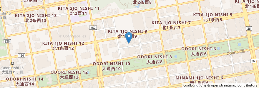 Mapa de ubicacion de 専門学校札幌ビジュアルアーツ en Jepun, 北海道, 石狩振興局, 札幌市, 中央区.