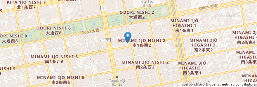 Mapa de ubicacion de マツモトキヨシ en 日本, 北海道, 石狩振興局, 札幌市, 中央区.