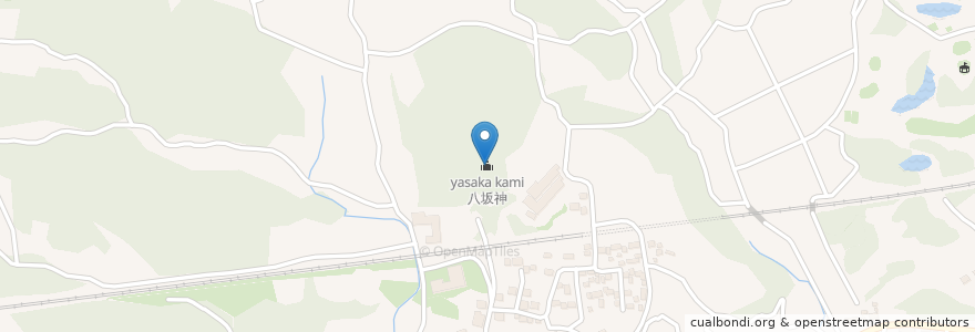 Mapa de ubicacion de 八坂神 en 日本, 静岡県, 菊川市.