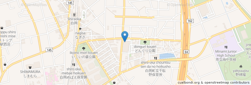 Mapa de ubicacion de くりはら歯科医院 en Jepun, 埼玉県, 白岡市.
