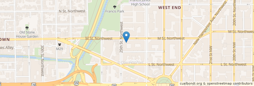 Mapa de ubicacion de Georgetown Dentistry en Amerika Syarikat, Washington, D.C., Washington.