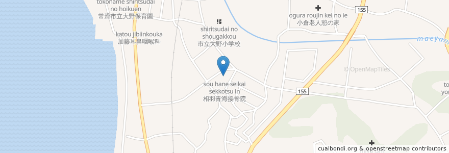 Mapa de ubicacion de 相羽青海接骨院 en Japon, Préfecture D'Aichi, 常滑市.