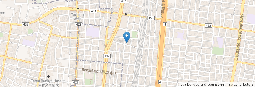 Mapa de ubicacion de 総合芸術教室 en 日本, 東京都, 台東区.