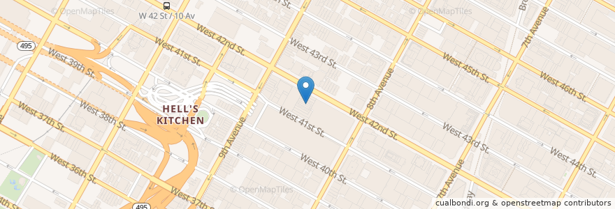 Mapa de ubicacion de Community Board 4 en 美利坚合众国/美利堅合眾國, 纽约州 / 紐約州, 纽约, 纽约县, Manhattan, Manhattan Community Board 4.