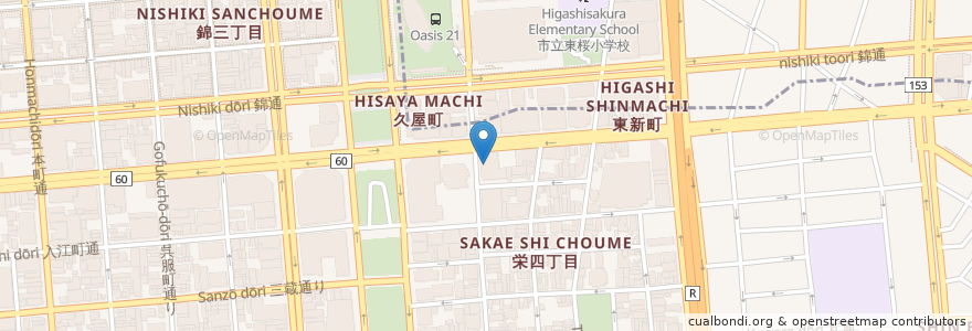 Mapa de ubicacion de Saizeriya en Japan, Aichi Prefecture, Nagoya, Naka Ward.