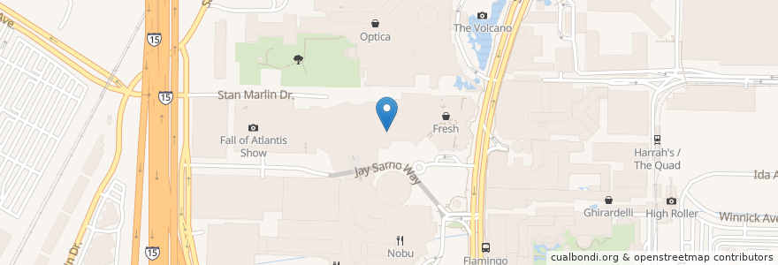 Mapa de ubicacion de carmines Italian restaurant en Amerika Syarikat, Nevada, Clark County, Paradise.