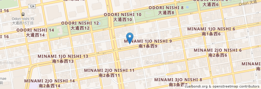 Mapa de ubicacion de ニッポンレンタカー 札幌大通西 営業所 en Япония, Хоккайдо, Округ Исикари, Саппоро, Тюо.