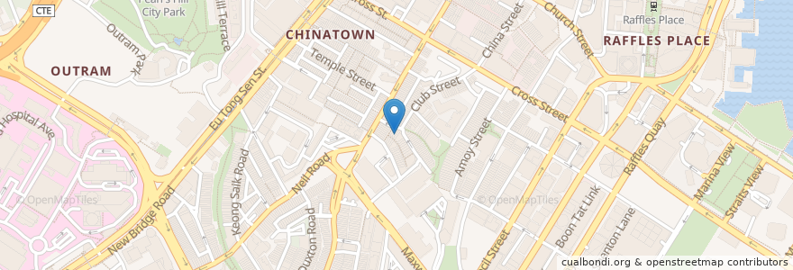 Mapa de ubicacion de Nutmeg & Clove en Singapura, Central.