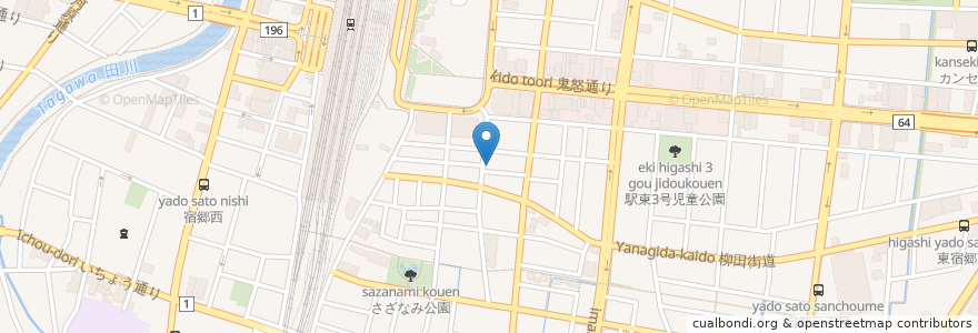 Mapa de ubicacion de 遼順茶楼 en Japan, Präfektur Tochigi, 宇都宮市.