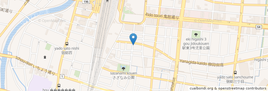 Mapa de ubicacion de イキイキ・ギョーザ en 日本, 栃木県, 宇都宮市.
