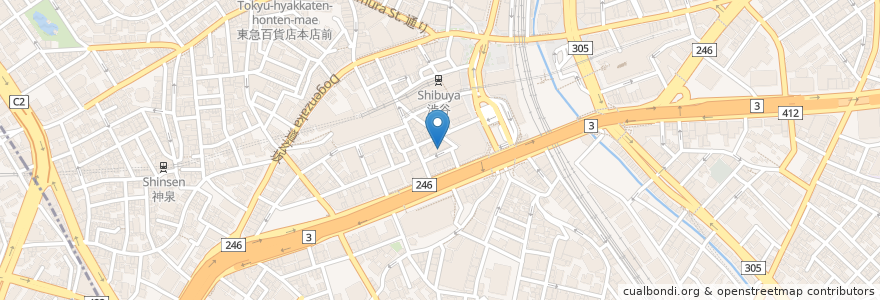 Mapa de ubicacion de Trunp House nightclub en 日本, 東京都, 渋谷区.