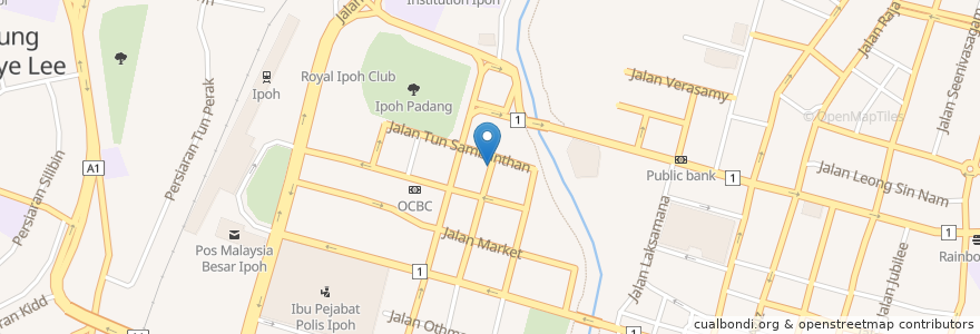 Mapa de ubicacion de Yew Meng Restaurant en Malesia, Perak.