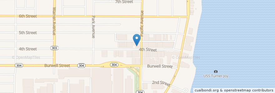 Mapa de ubicacion de Ashley's Pub en 美利坚合众国/美利堅合眾國, 华盛顿州 / 華盛頓州, Kitsap County, Bremerton.