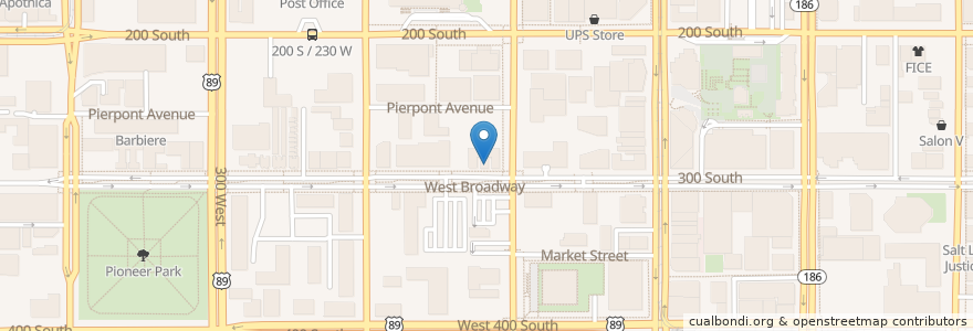 Mapa de ubicacion de Christopher's Prime Tavern & Grill en Amerika Birleşik Devletleri, Utah, Salt Lake County, Salt Lake City.