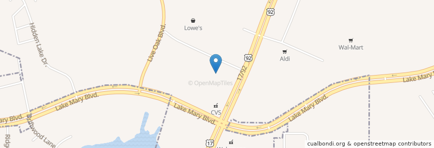 Mapa de ubicacion de Casa Lupita en الولايات المتّحدة الأمريكيّة, فلوريدا, Seminole County, Sanford.