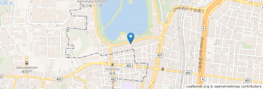 Mapa de ubicacion de チョン・ハク・トン en 日本, 東京都, 台東区.