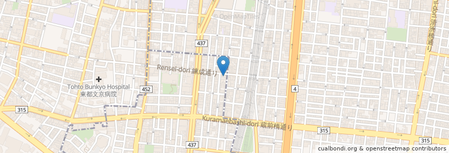 Mapa de ubicacion de 剛柔流空手道 神田錬成館道場 en 日本, 東京都.