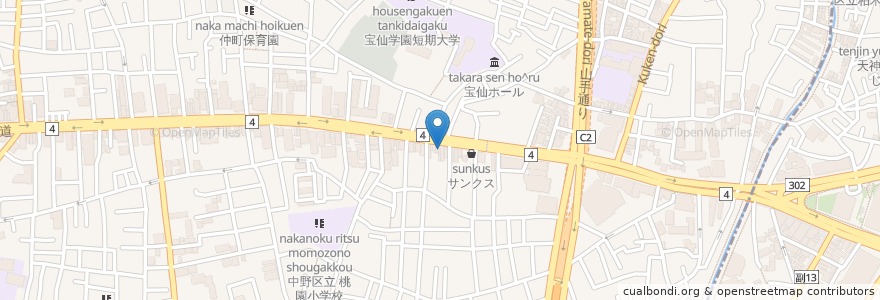 Mapa de ubicacion de ドエル en Japon, Tokyo, 中野区.