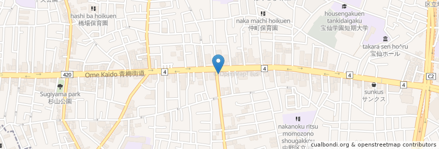 Mapa de ubicacion de いずみスパ en 日本, 東京都, 中野区.
