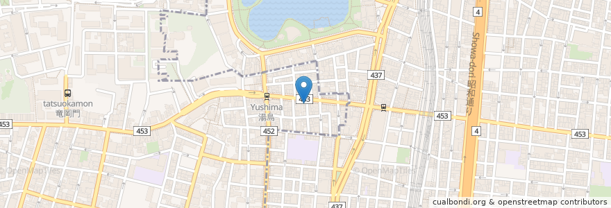 Mapa de ubicacion de 我流担担麺 en Jepun, 東京都, 台東区.