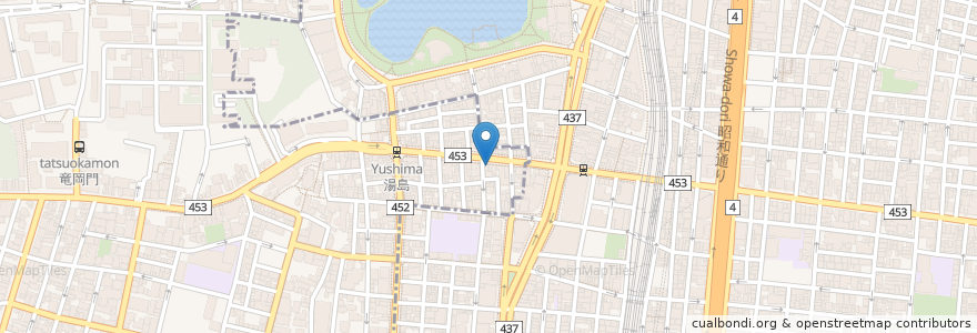 Mapa de ubicacion de とらふぐ亭 en Япония, Токио, Тайто.