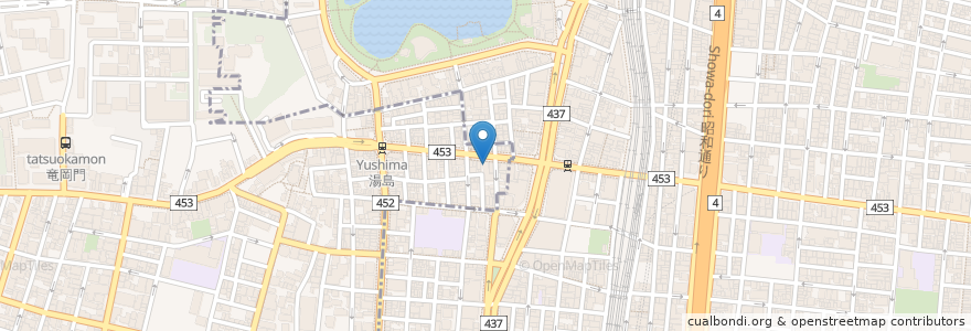 Mapa de ubicacion de 日建学院 en 日本, 東京都, 台東区.