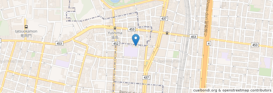 Mapa de ubicacion de 博多丸か屋 en Japon, Tokyo, 台東区.