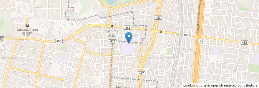 Mapa de ubicacion de 三倉クリニック en Japonya, 東京都, 台東区.