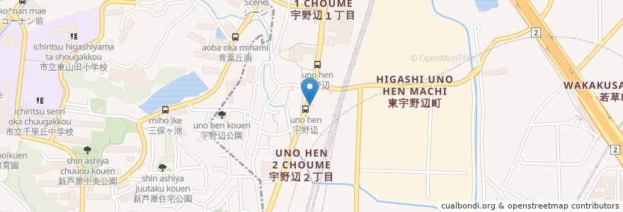 Mapa de ubicacion de 麺や 紡 en Japan, 大阪府, 茨木市.