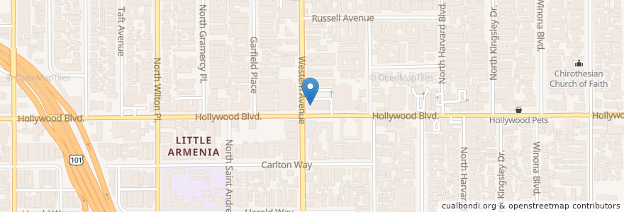 Mapa de ubicacion de Jamba Juice en Stati Uniti D'America, California, Los Angeles County, Los Angeles.