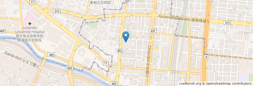 Mapa de ubicacion de 小学館アカデミー昌平保育園 en ژاپن, 東京都, 千代田区.