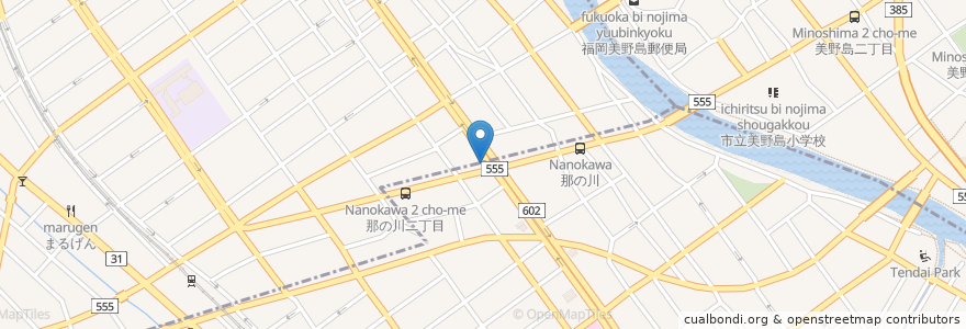 Mapa de ubicacion de パンジャビ en ژاپن, 福岡県, 福岡市, 中央区.