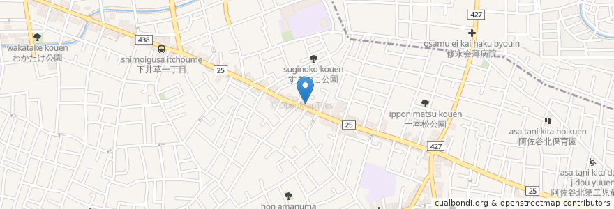 Mapa de ubicacion de らーめん大慶 en Jepun, 東京都, 杉並区.