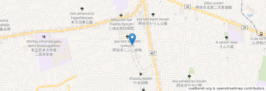 Mapa de ubicacion de セントラル薬局 en Japan, 東京都, 杉並区.